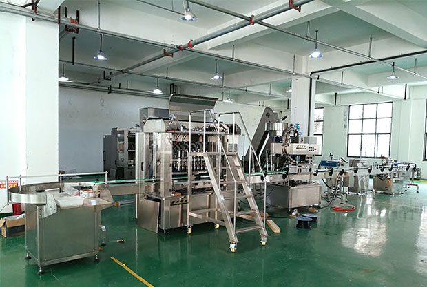 全自动调味酱料生产流水线车间实拍 